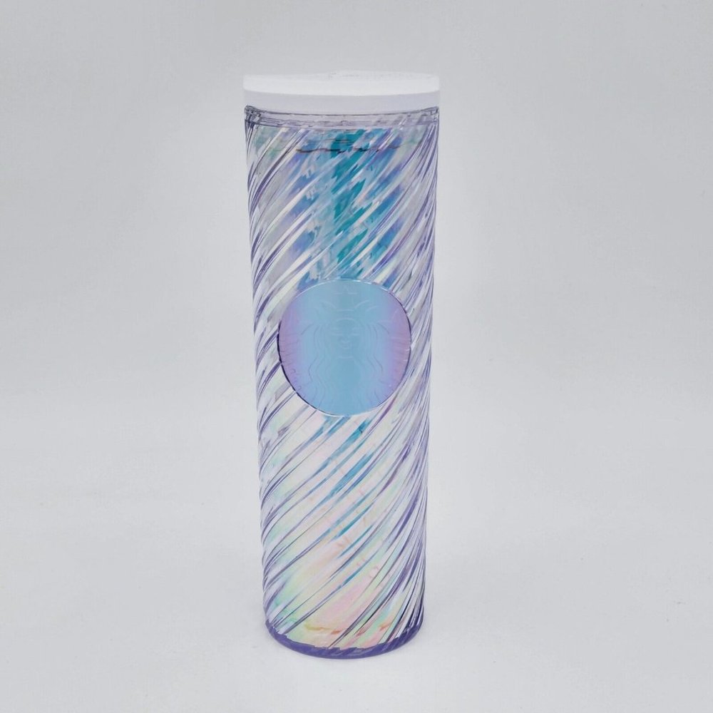 STARBUCKS  2022 HOLIDAY IRIDESCENT SWIRL 16 OZ. HOT BEVERAGE TUMBLER